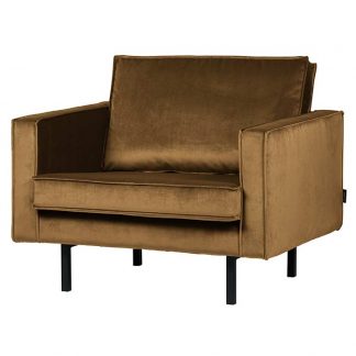 Rodeo Fåtölj velvet honey yellow
