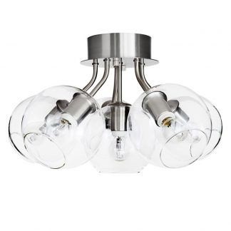 Tage 50 Plafond nickel/klar 6-LåG 