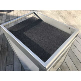Trolley vagn vit