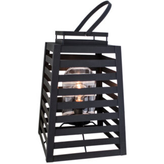 Yankton bords-/golvlampa IP44 sandsvart
