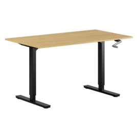 Skrivbord höj- sänkbart med vev 80 cm djup
