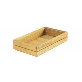 Stapelbar eklåda GN1/4 linolja H4cm