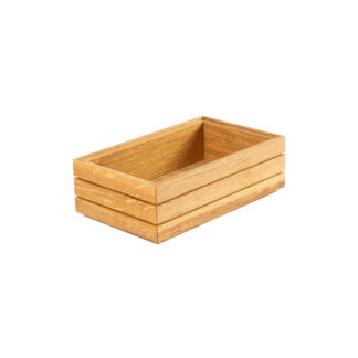 Stapelbar eklåda GN1/4 linolja H8cm