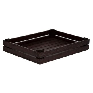 Trälåda 34x25 H6 svartbets
