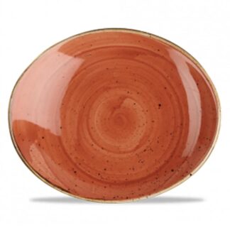 Tallrik flat ø19,2 cm Stonecast Orange oval